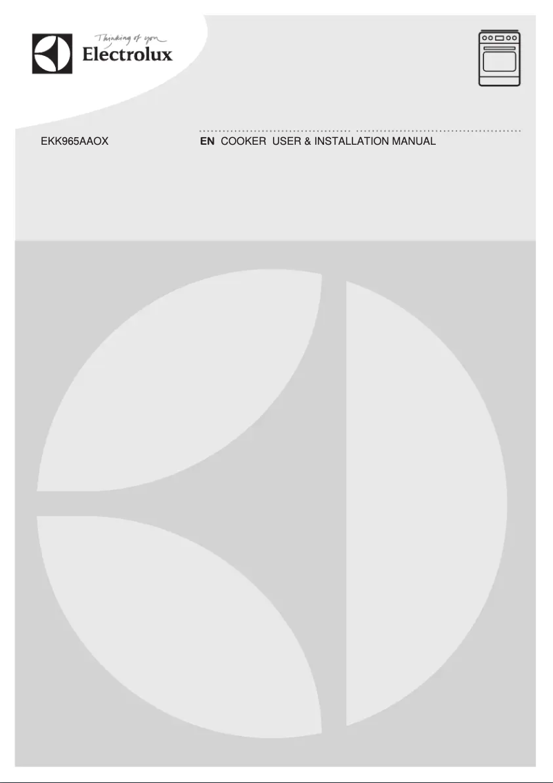 Image de la première page du manuel de l'appareil EKK965AAOX