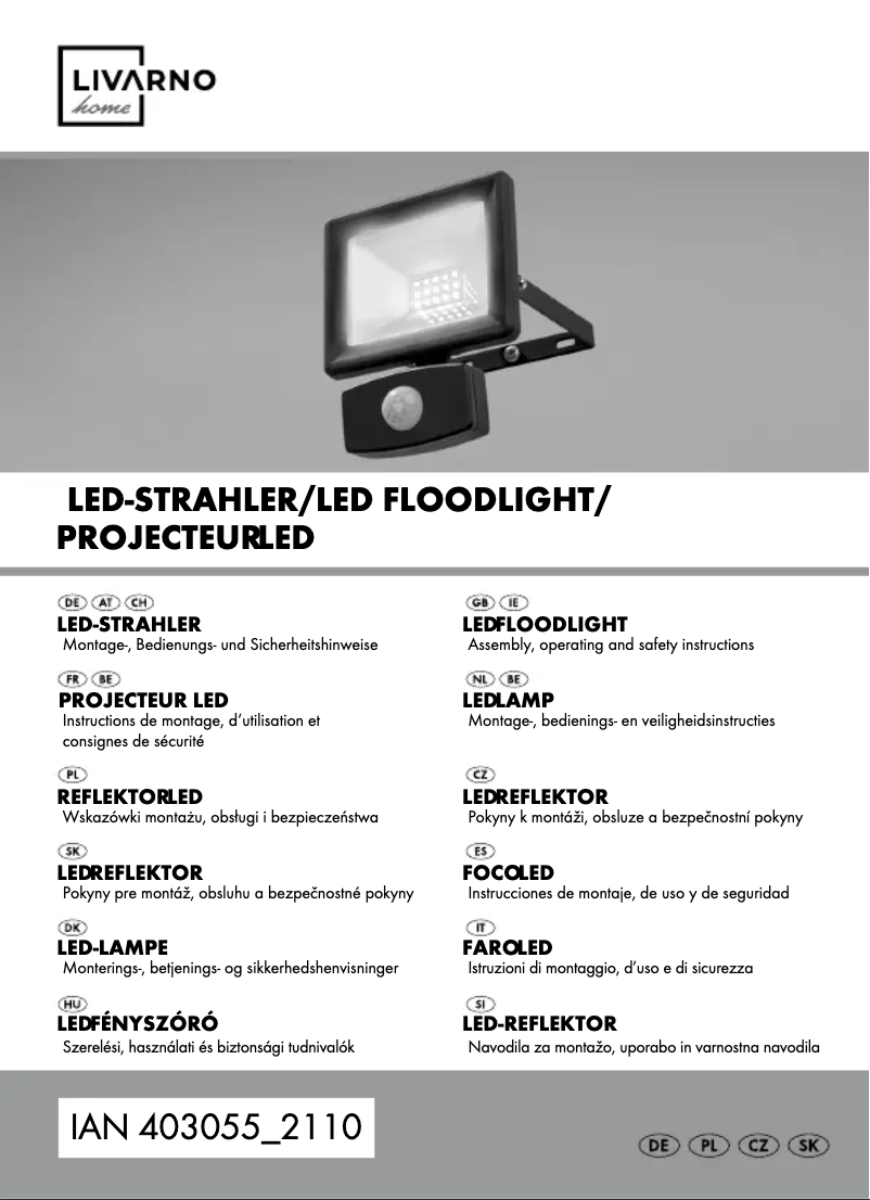 Page n°1 - Manuel utilisateur Livarno Lux HG09316