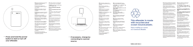 Page n°1 - Guide de démarrage rapide Kobo Clara Colour