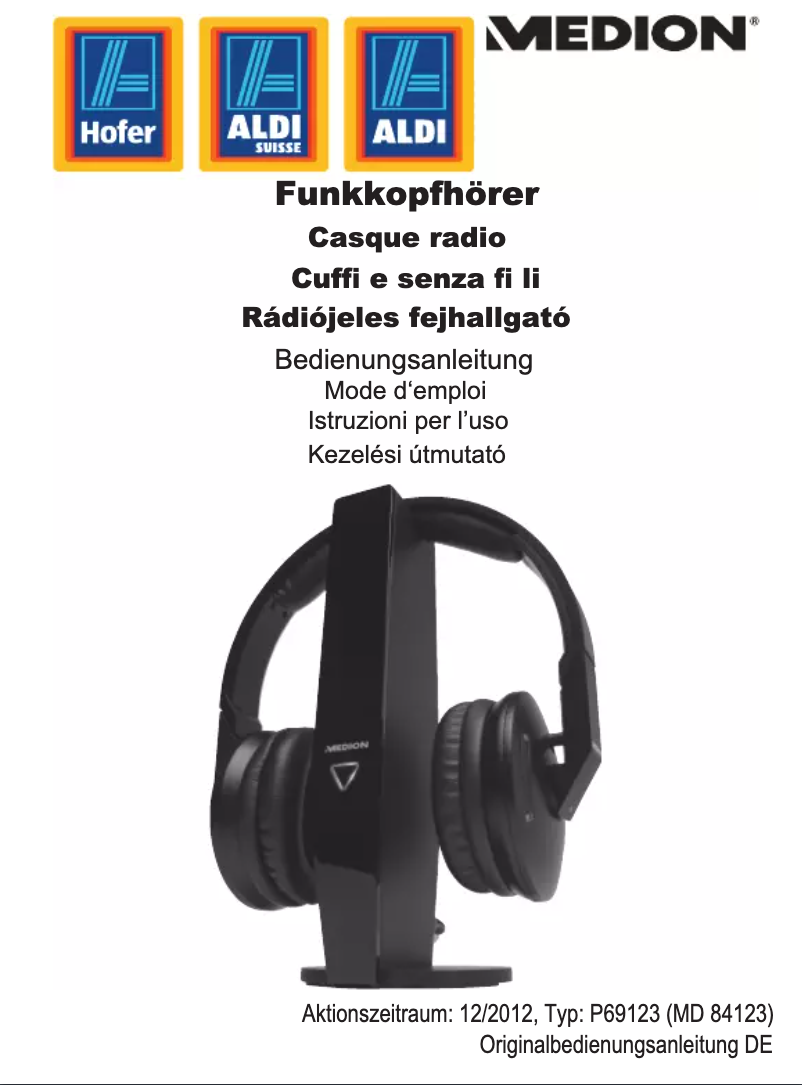 Page n°1 - Manuel utilisateur Medion LIFE P69123 (MD 84123)