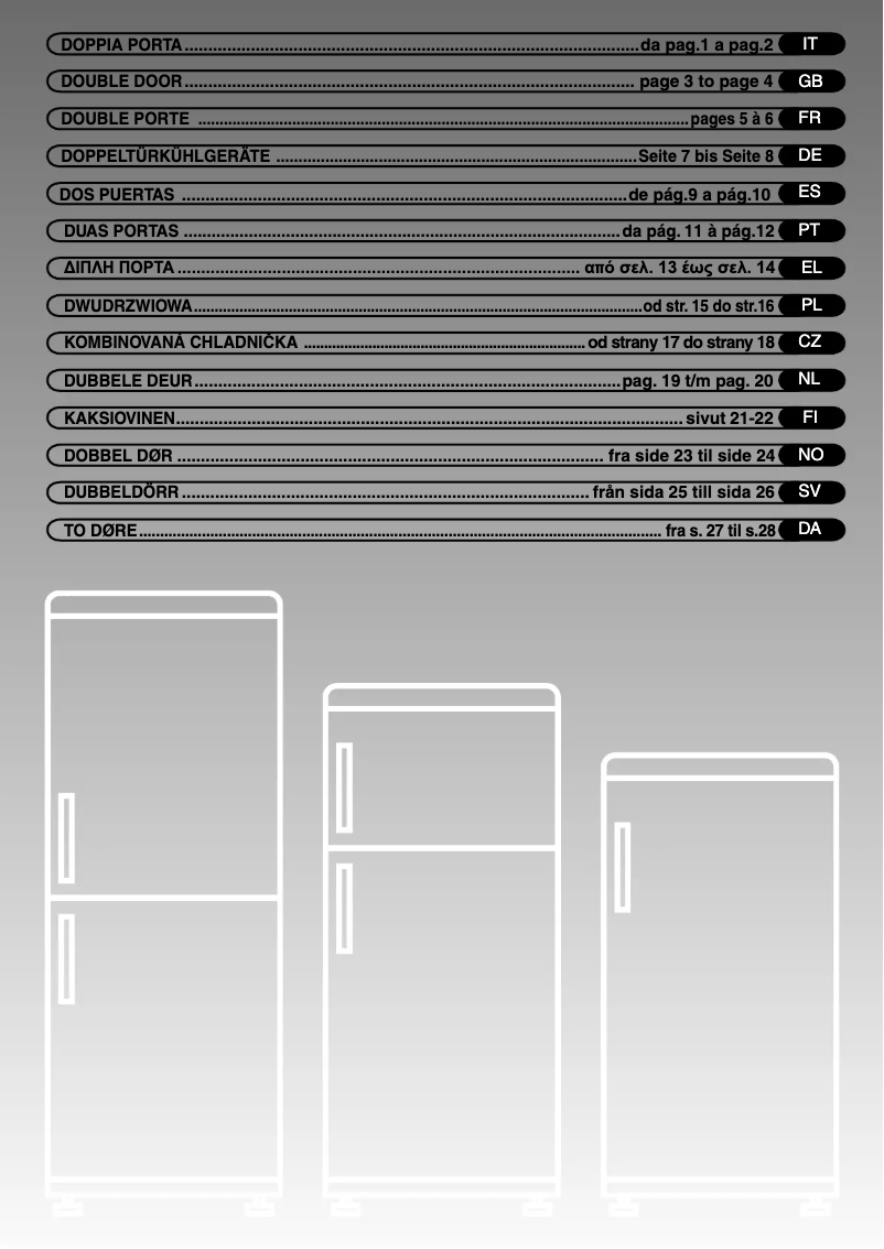 Page 1 de la notice Manuel utilisateur Candy CFD2460