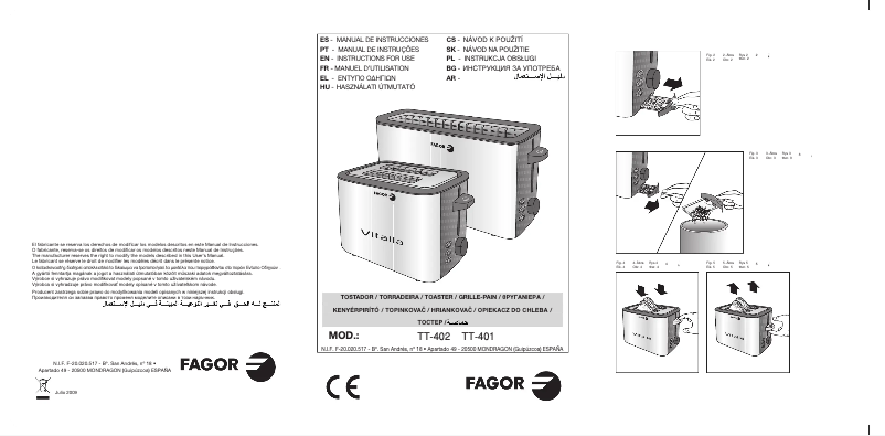 Página 1 del manual Manual de usuario Fagor TT-401