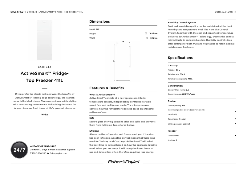 Image de la première page du manuel de l'appareil E411TLT3