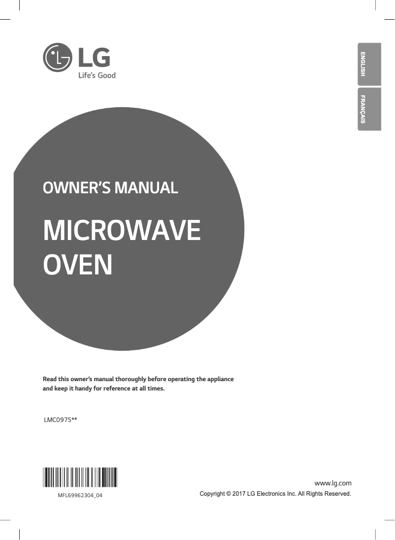 Page n°1 - Manuel utilisateur LG LMC0975ST