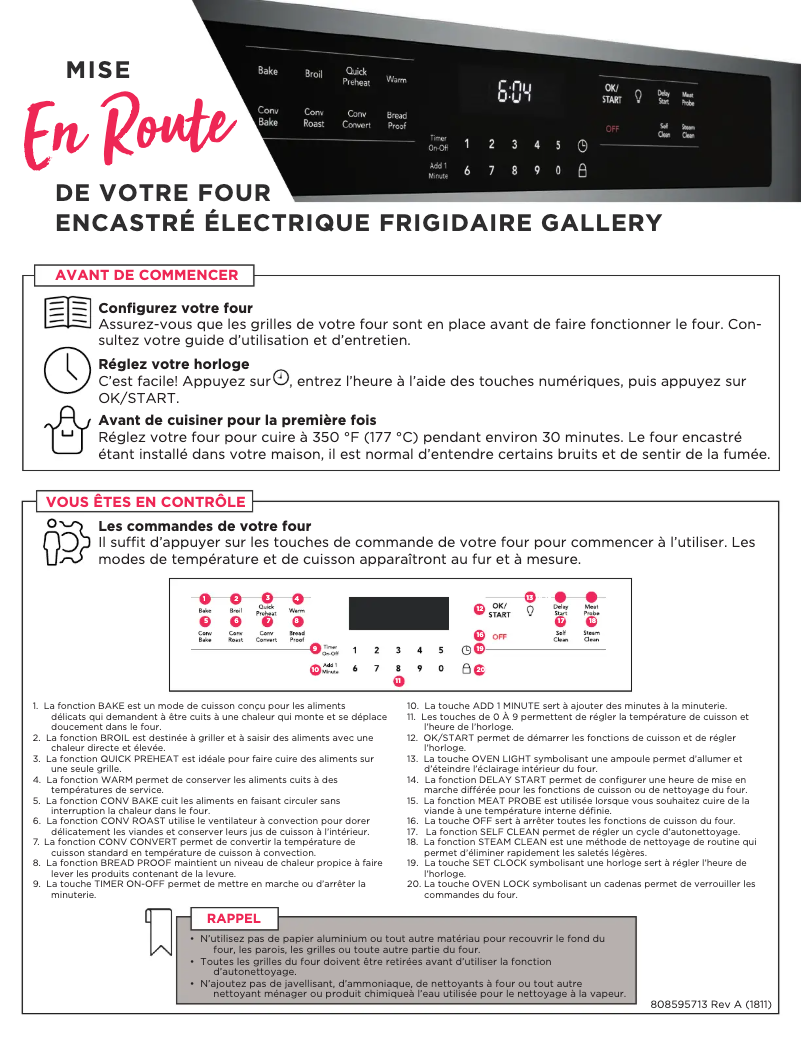 Image de la première page du manuel de l'appareil FGEW2766UF