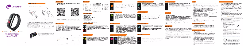 Page n°1 - Manuel utilisateur Leotec Fitness Color Health