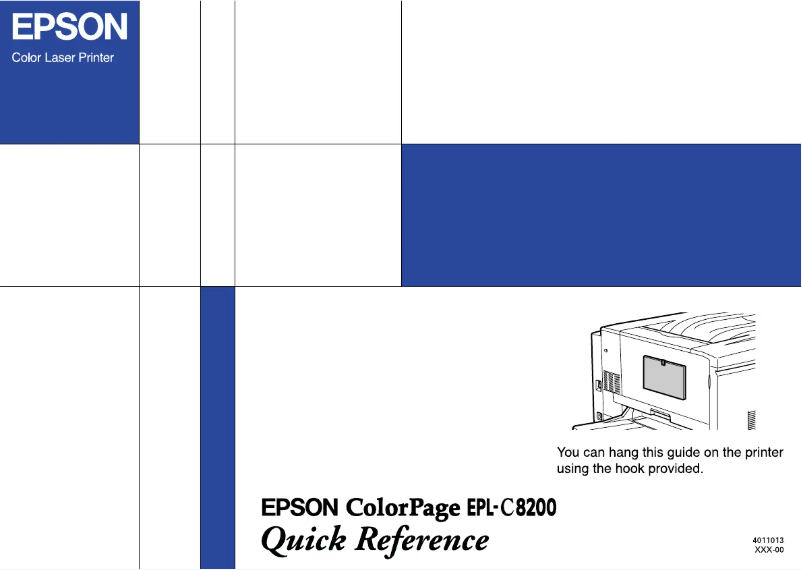 Page 1 de la notice Manuel utilisateur Epson EPL-C8200