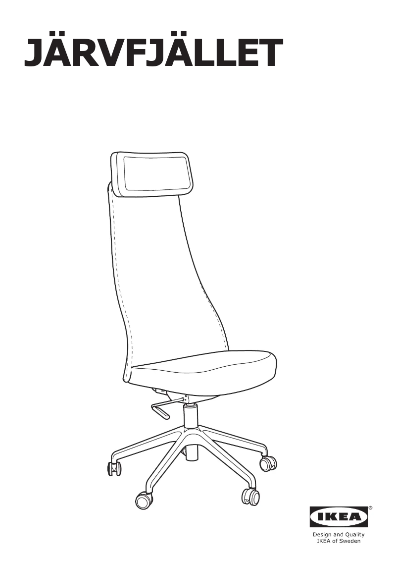 Page 1 de la notice Instructions / montage Ikea JARVFJALLET