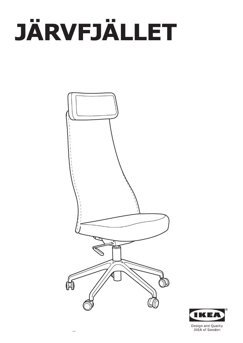 Image de la première page du manuel de l'appareil JARVFJALLET