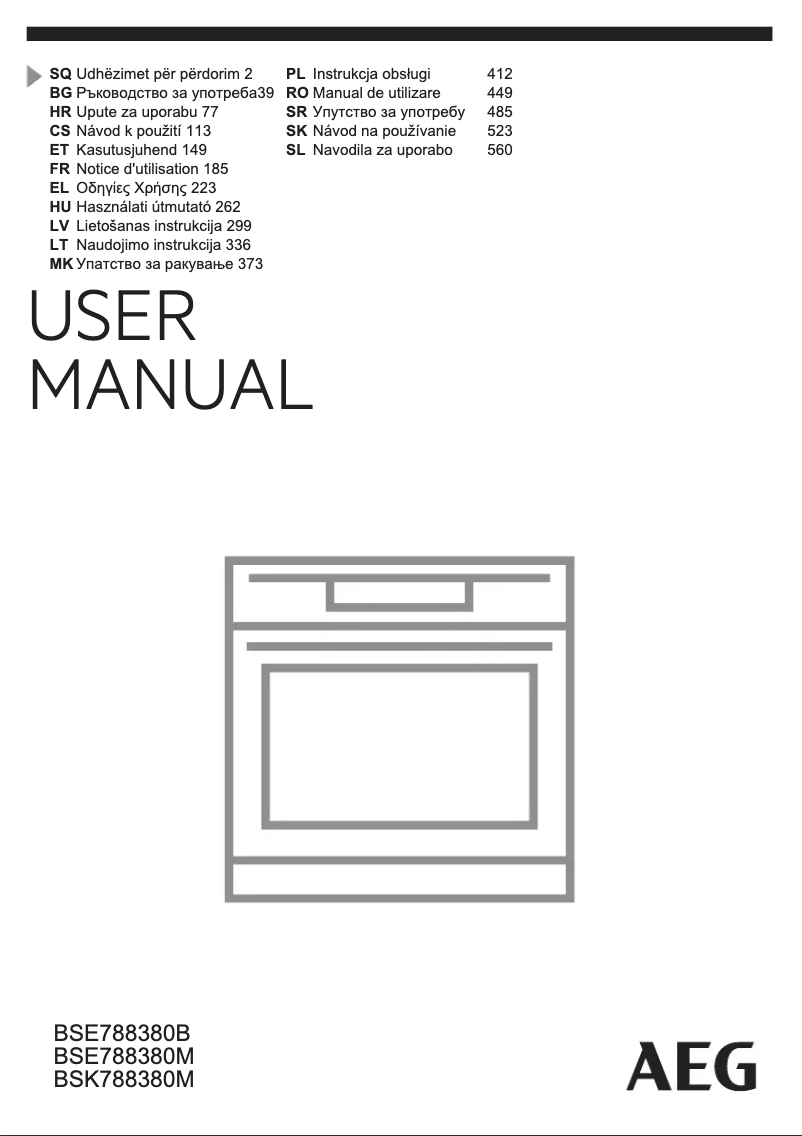 Página 1 del manual Manual de usuario AEG BSE788380B