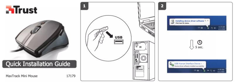 Image de la première page du manuel de l'appareil MaxTrack Mini