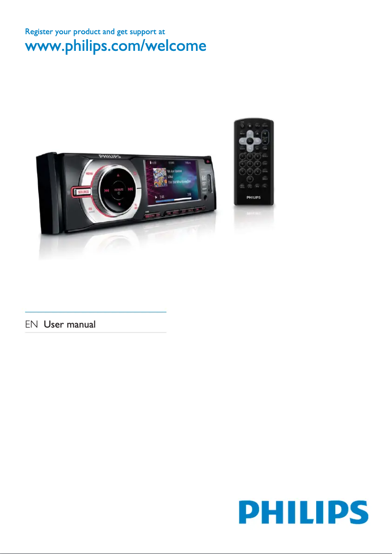 Page n°1 - Manuel utilisateur Philips CarStudio CED229X