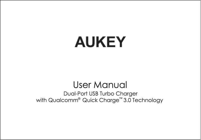 Page 1 of the manual User Manual Aukey PB-T11