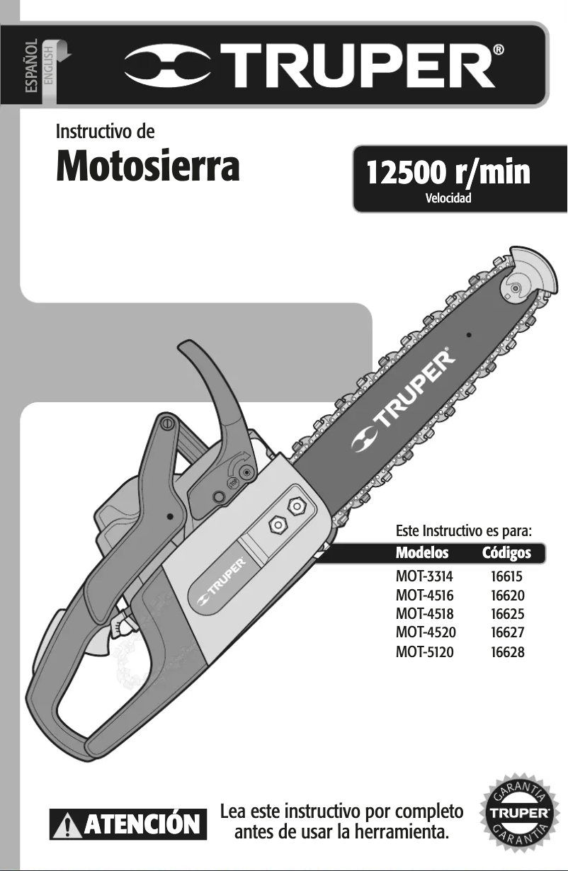 Image de la première page du manuel de l'appareil MOT-4518