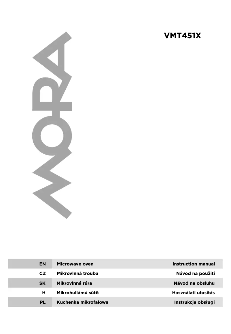 Image de la première page du manuel de l'appareil VMT 451 X