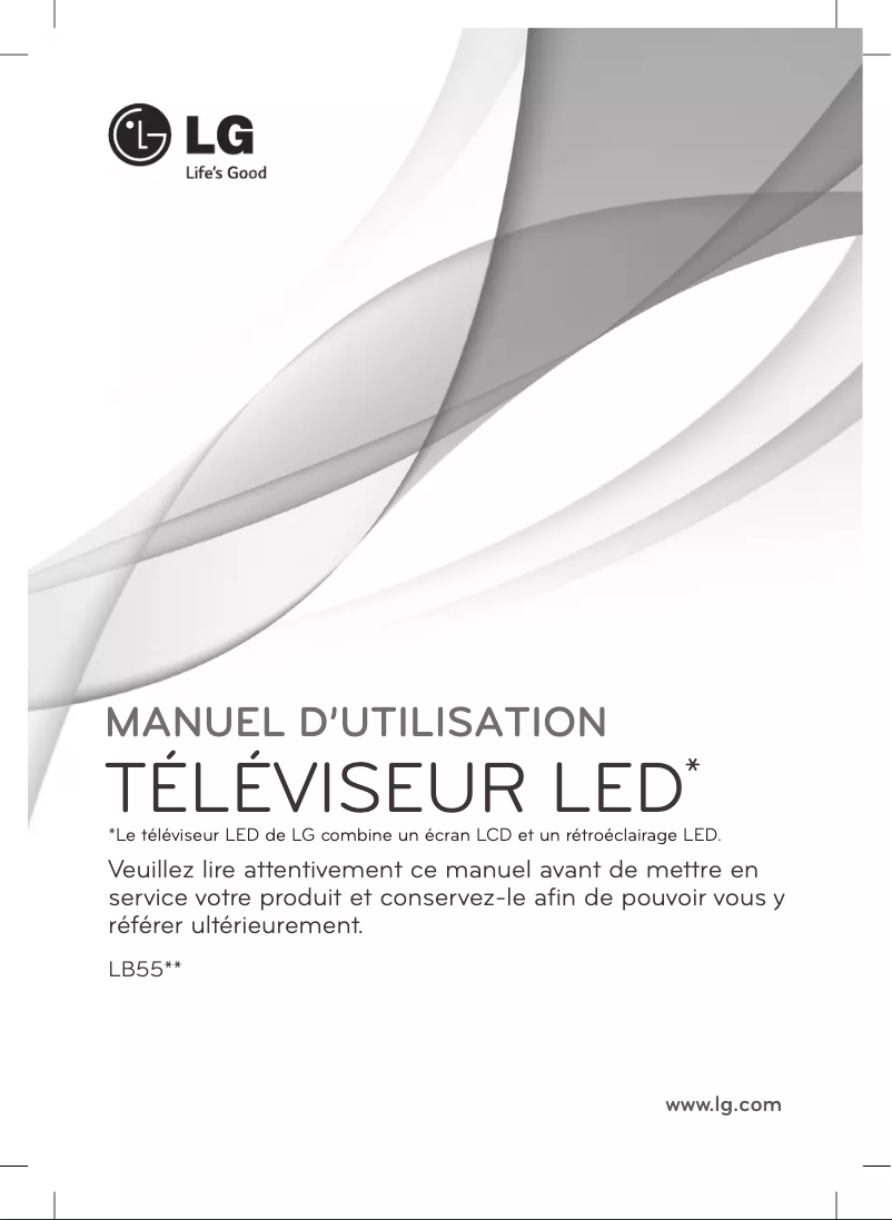Page n°1 - Manuel utilisateur LG 42LB552V