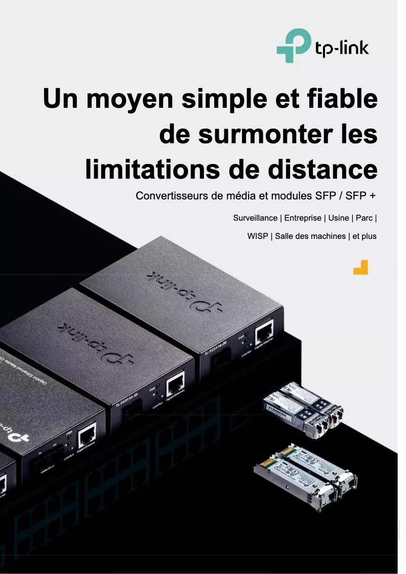 Page 1 de la notice Guide d'installation TP-Link TL-SM321B