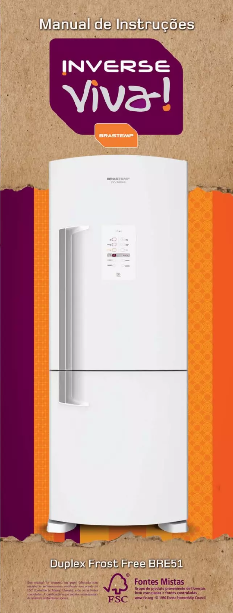 Page n°1 - Manuel utilisateur Brastemp BRE51NK