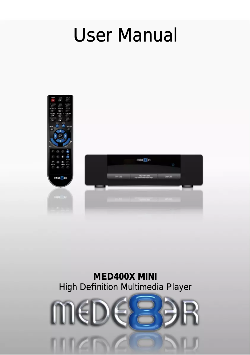 Página 1 del manual Manual de usuario Mede8er MED400X