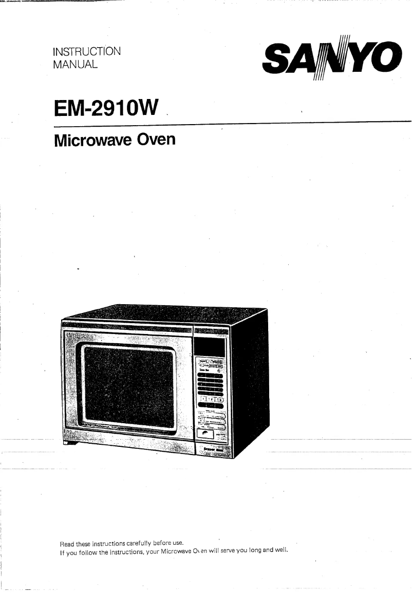 Page n°1 - Manuel utilisateur Sanyo EM-2910W