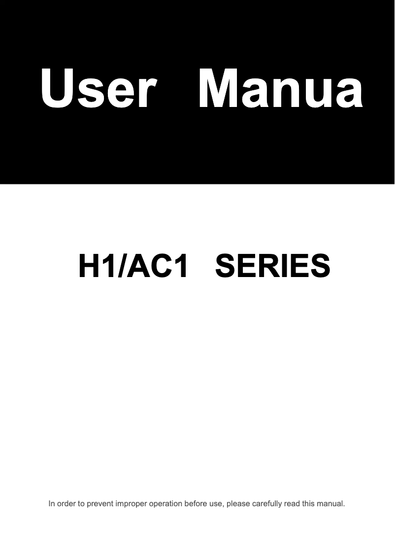 Page n°1 - Manuel utilisateur FOX ESS H1-4.6-E