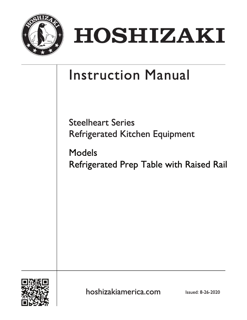 Page 1 of the manual Installation Guide Hoshizaki CPT67