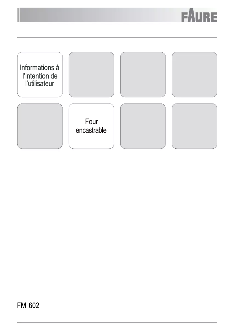 Image de la première page du manuel de l'appareil FM602X