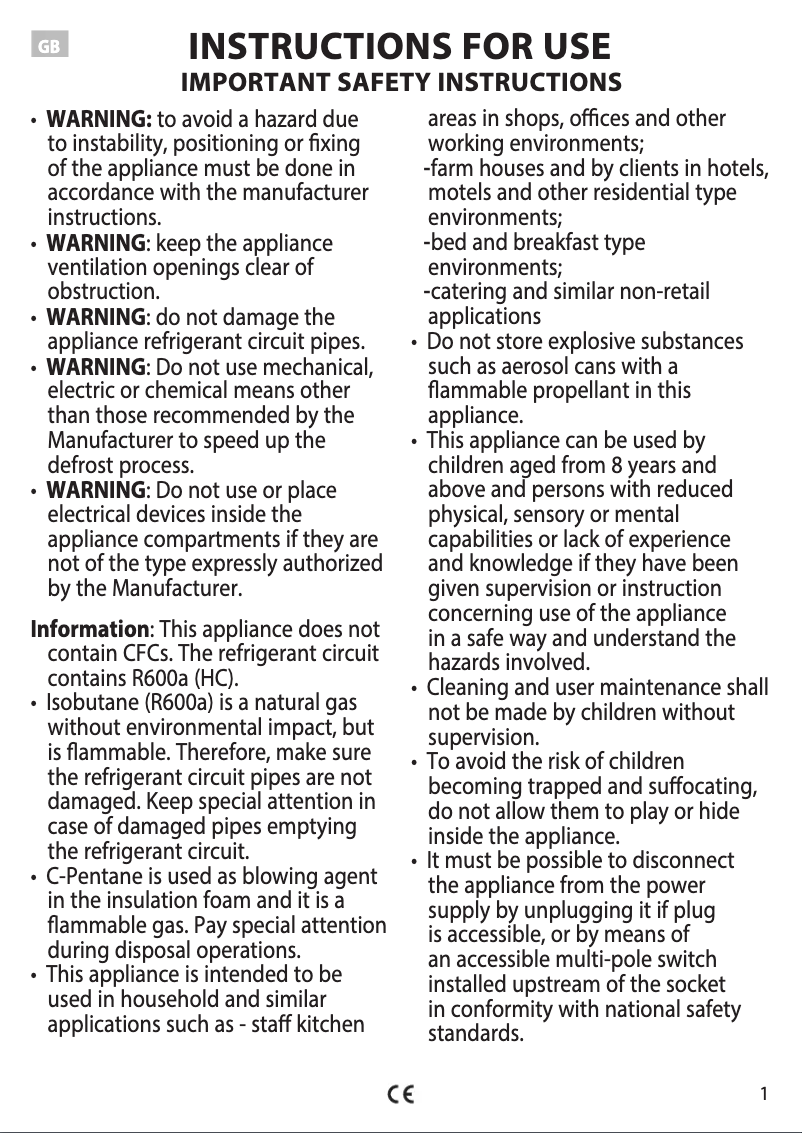 Page 1 de la notice Manuel utilisateur Whirlpool WHM2110 2