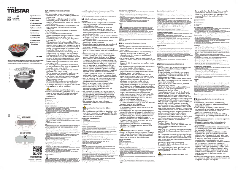 Image de la première page du manuel de l'appareil BQ-2884