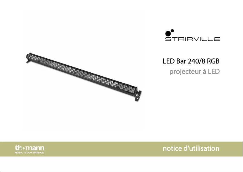 Image de la première page du manuel de l'appareil LED Bar 240/8 RGB