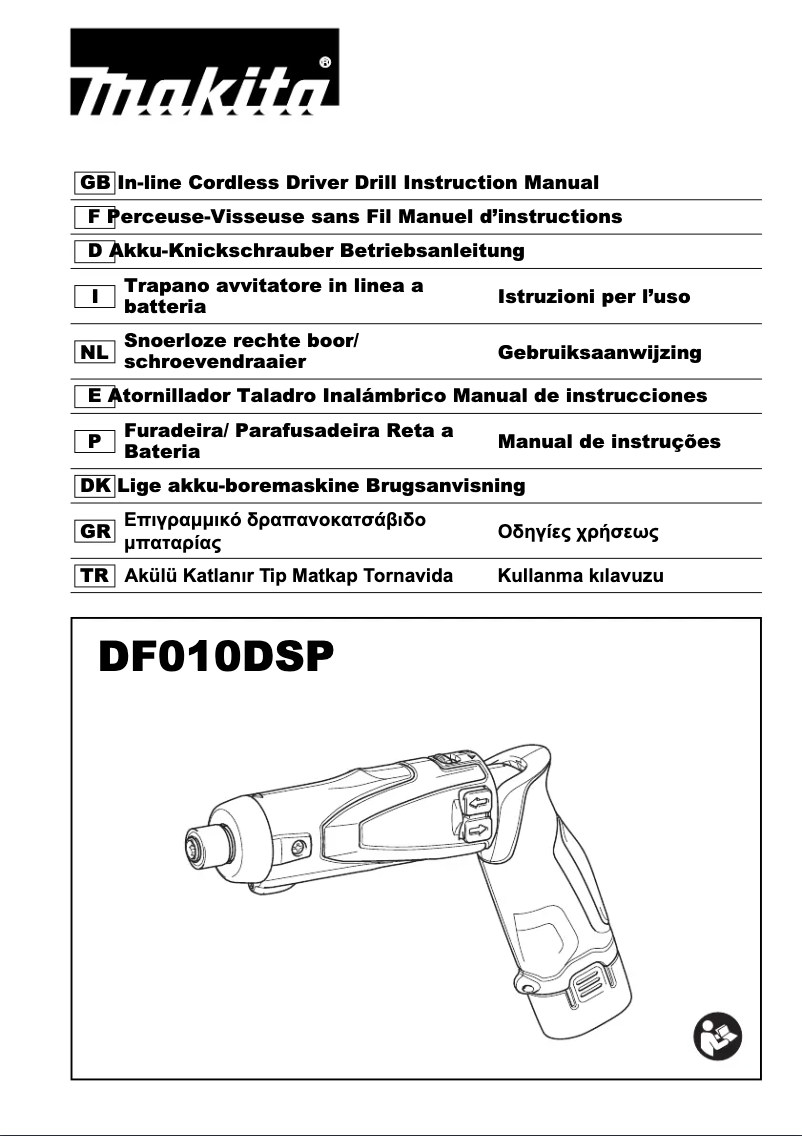 Page 1 de la notice Manuel utilisateur Makita DF010DSP