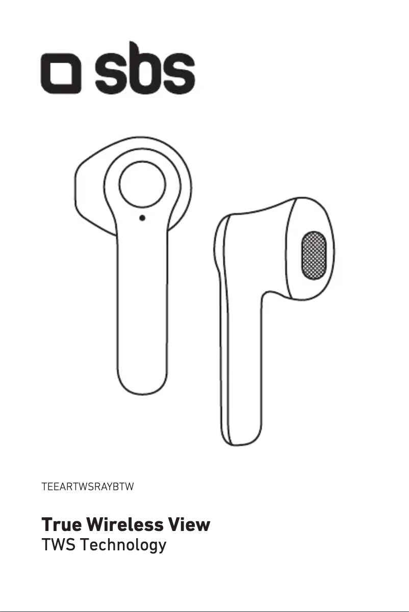 Page 1 de la notice Manuel utilisateur SBS True Wireless View