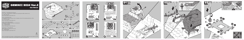 Page 1 de la notice Manuel utilisateur Cooler Master GeminII S524 Ver.2