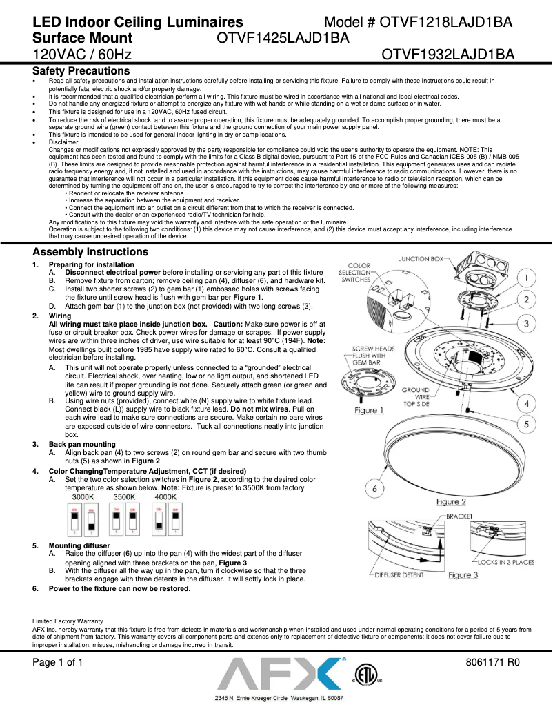 Image de la première page du manuel de l'appareil Octavia OTVF1932LAJD1BA