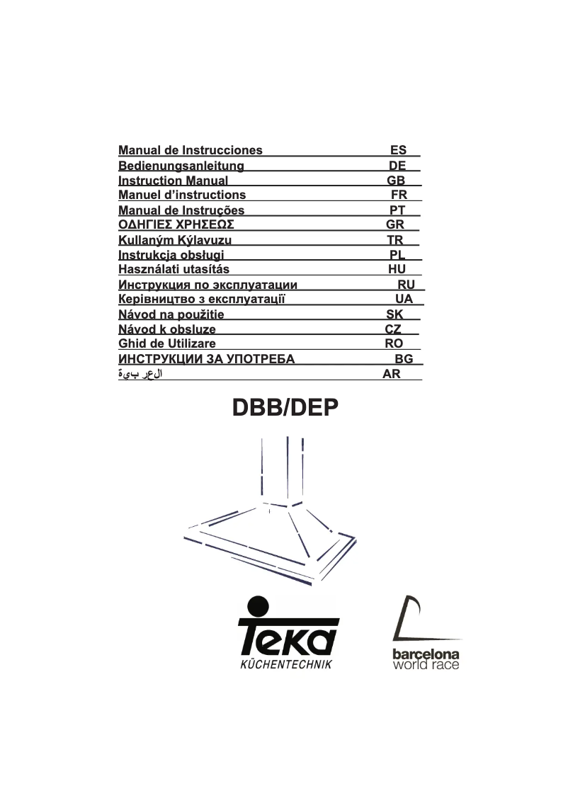 Page n°1 - Manuel utilisateur Teka DEP-90