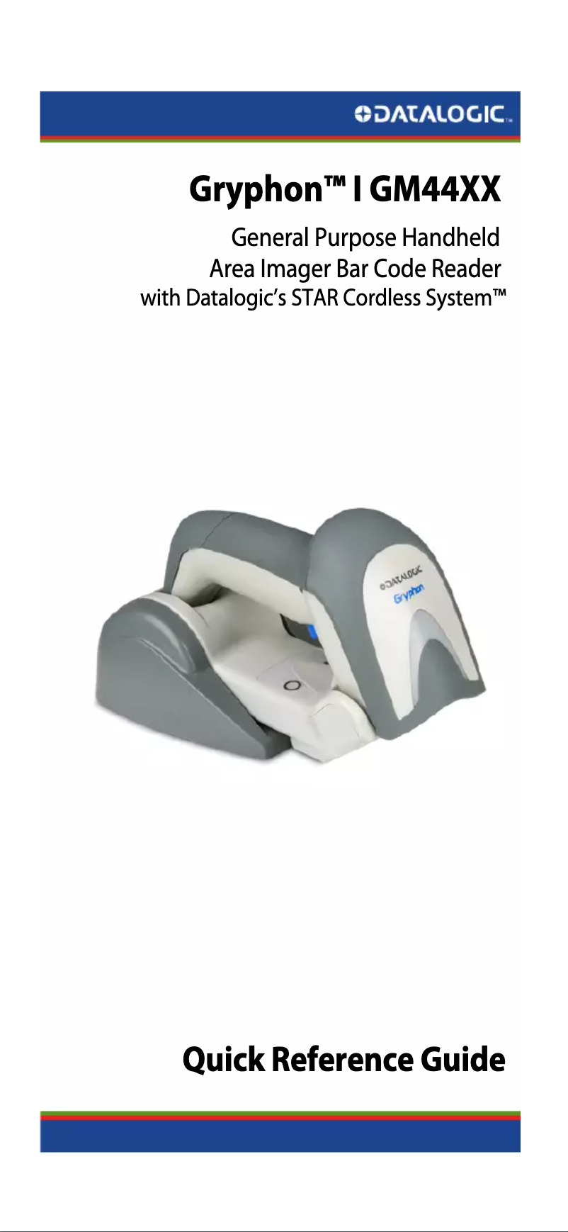 Page 1 de la notice Manuel utilisateur Datalogic Gryphon GM4400