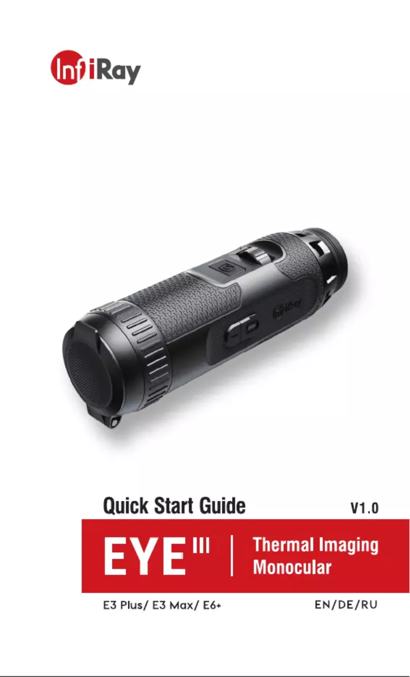 Image de la première page du manuel de l'appareil Eye III E3+