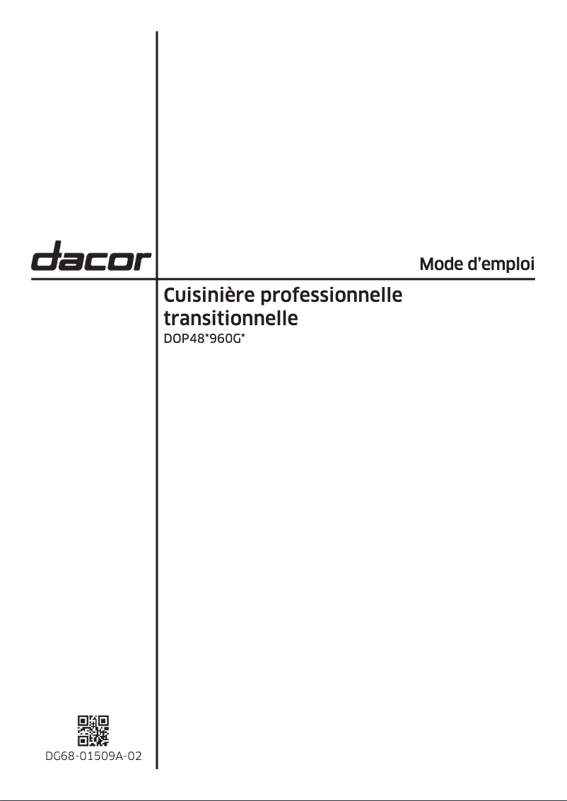 Image de la première page du manuel de l'appareil DOP48T960GS