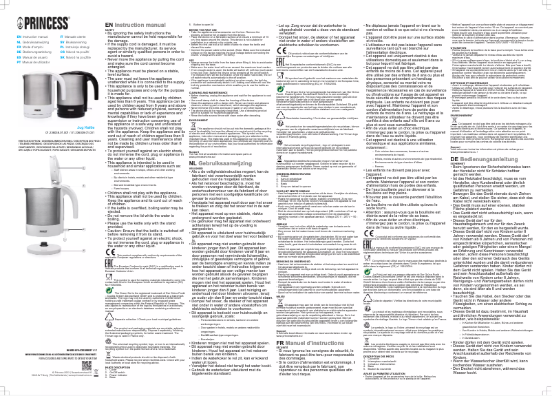 Page n°1 - Manuel utilisateur Princess 236039