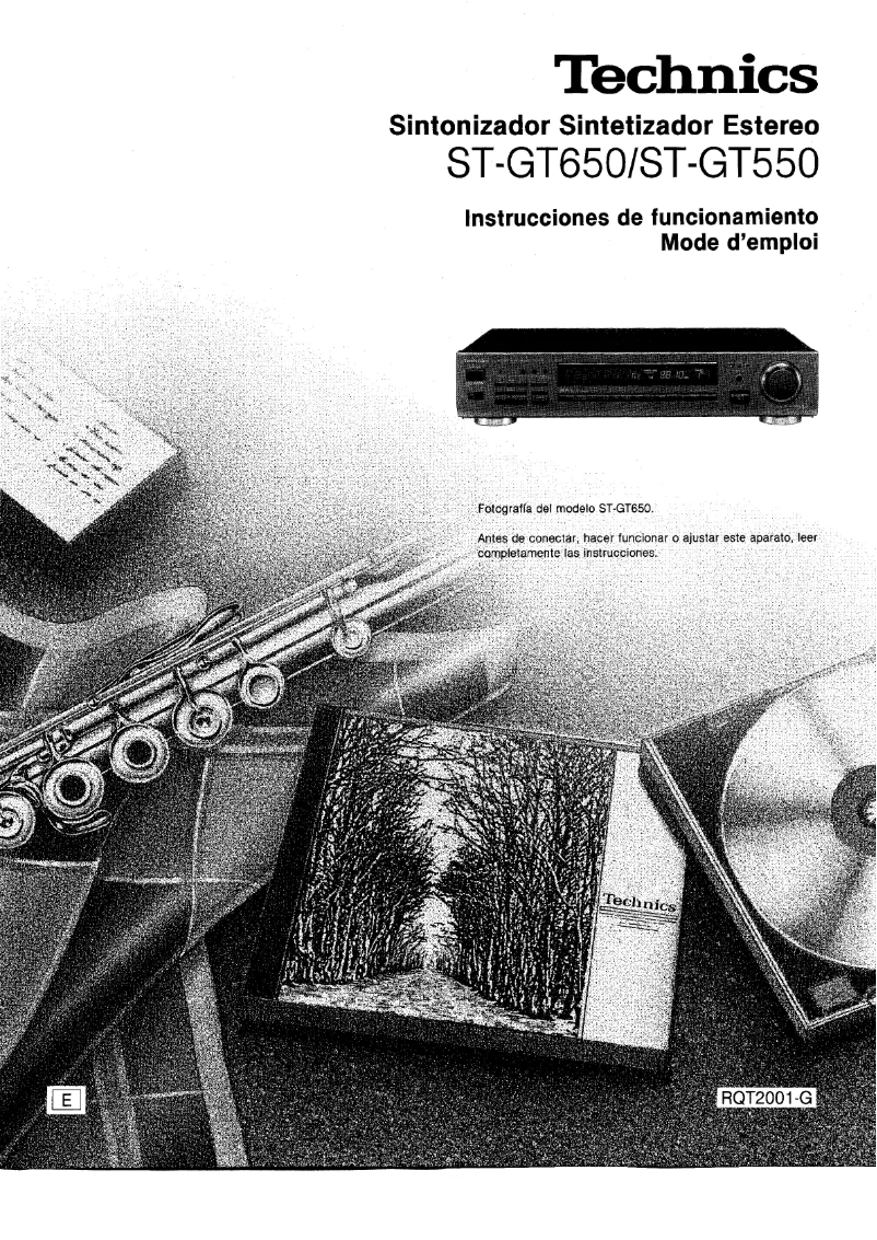 Page n°1 - Manuel utilisateur Technics ST-GT550
