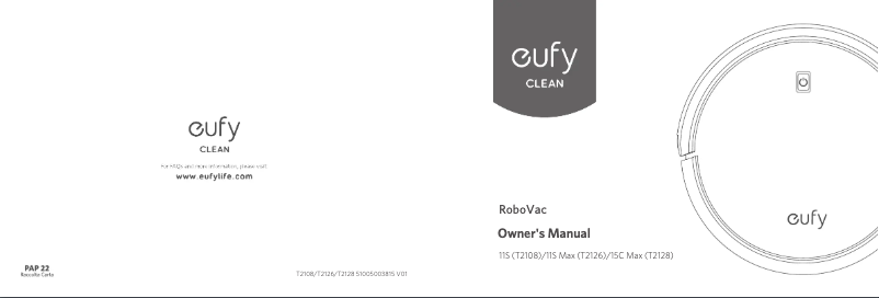 Imagen de la primera página del manual del dispositivo RoboVac 15C Max