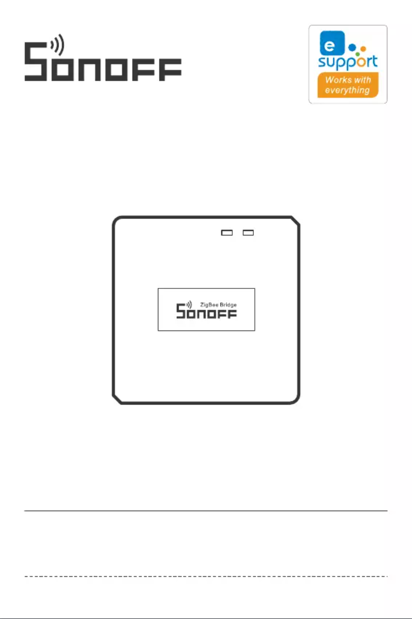 Image de la première page du manuel de l'appareil ZigBee Bridge