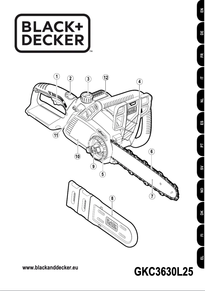 Page n°1 - Manuel utilisateur Black & Decker GKC3630L25
