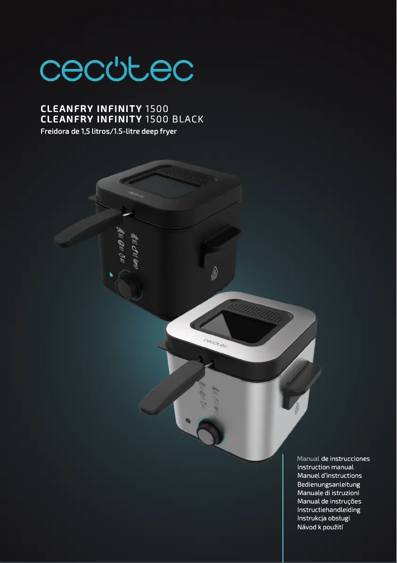 Image de la première page du manuel de l'appareil CleanFry Infinity 1500