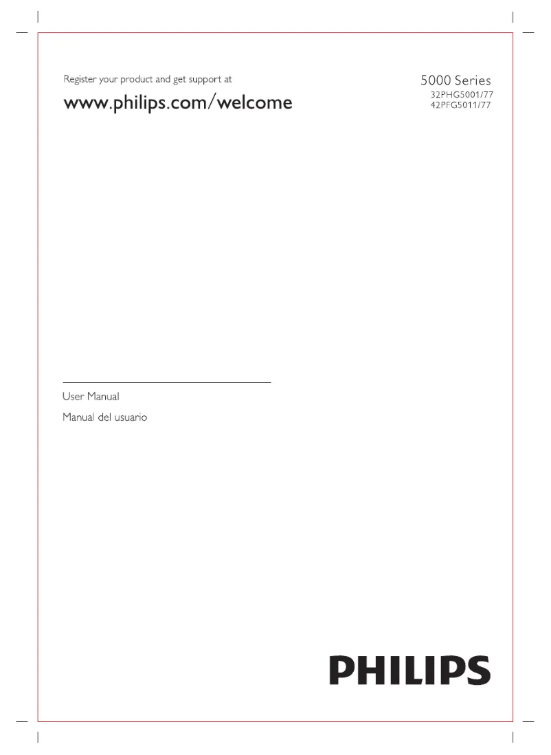 Page 1 de la notice Mode d'emploi Philips 42PFG5011