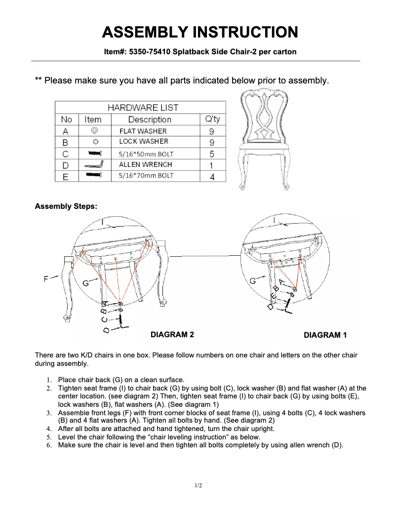 Image de la première page du manuel de l'appareil 5350-75410