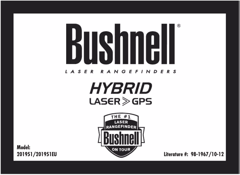 Page 1 de la notice Manuel utilisateur Bushnell Hybrid Laser GPS