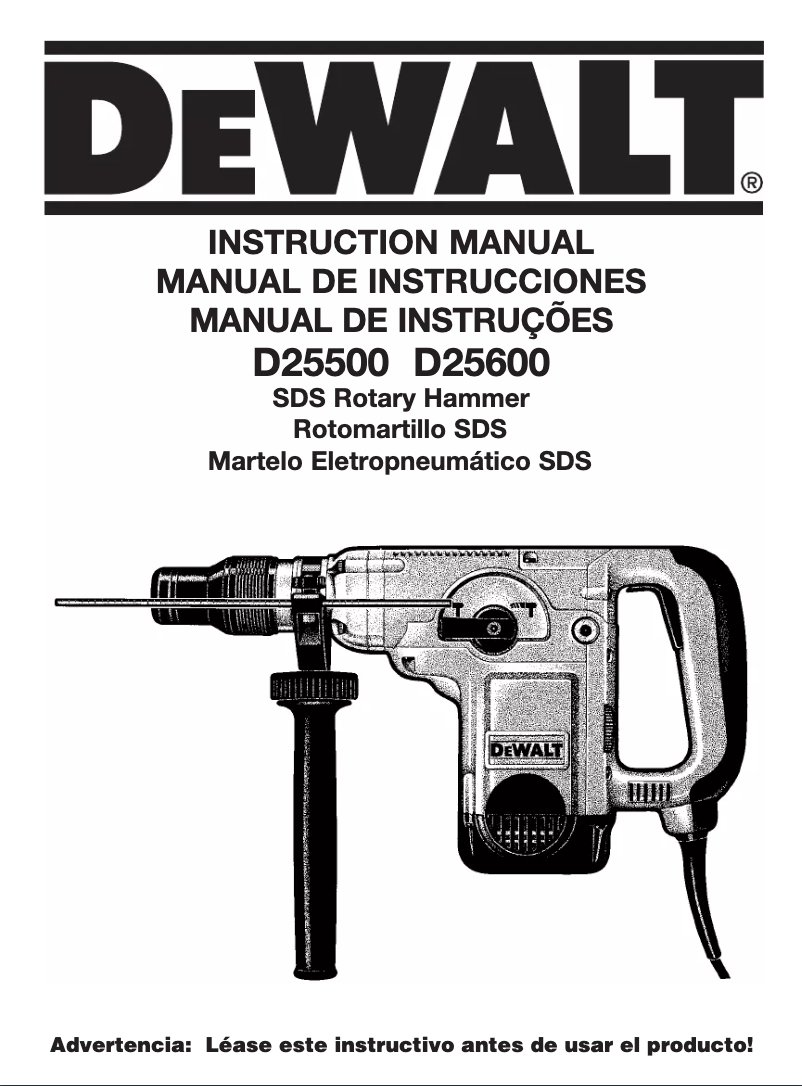 Image de la première page du manuel de l'appareil D25600