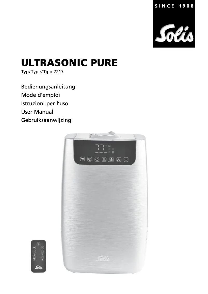 Image de la première page du manuel de l'appareil Ultrasonic Pure 7217
