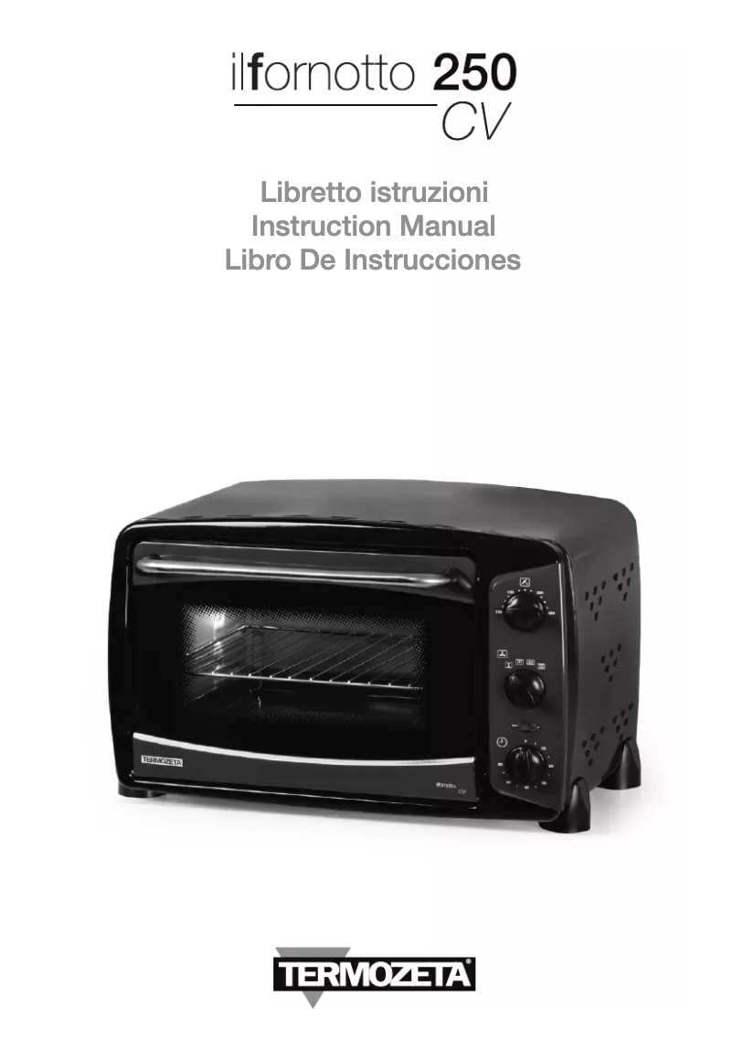 Page n°1 - Manuel utilisateur Termozeta IL Fornotto 250 cv